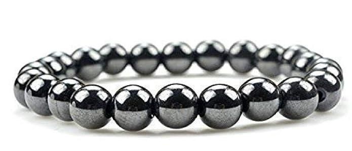 Natural Round Beads Magnetic Hematite Crystal Stone 8mm Bracelet